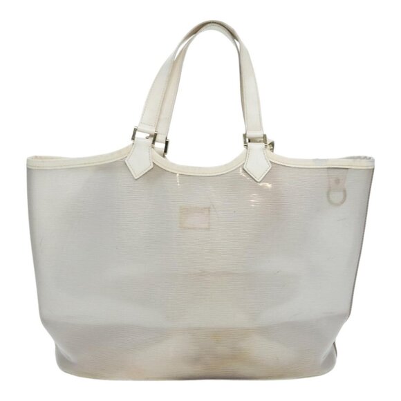 LOUIS VUITTON Epi Plage Lagoon Bay Tote Bag White Clear - Picture 3 of 16